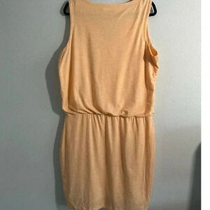 Athleta | Vida Knit Dress | Tigerlily Ruched | Orange | L